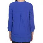 BOYSEN'S női summer Ing 3/4 újj Ing  chiffon és doboz pleat 43765933 cobalt kék Méret: 38