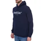 Ballin Est. 2013 férfi Hooded Pulóver Sustainable Sweat pulóver  Logo Lettering elülső oldalán HO-H00050-NVY Navy Méret: S