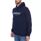 Ballin Est. 2013 férfi sustainable pulóver hooded Pulóver  logo print elülső oldalán HO-H00050 in fekete, kék vagy navy Méret: M