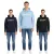 Ballin Est. 2013 férfi sustainable pulóver hooded Pulóver  logo print elülső oldalán HO-H00050 in fekete, kék vagy navy Méret: XS
