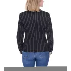 AjC blézer női business dzseki kabát Kabát  egy-gomb kivitel blézer Öltöny dzseki kabát Kabát 36873246 fekete Méret: 36
