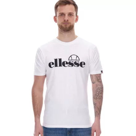 ellesse Fuenti póló férfi pamut Ing  Logo Print sport Ing SHP16469 fehér Méret: L