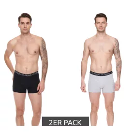   csomag of 2 Kappa férfi boxeralsó Sort Rövidnadrág  márka lettering és logo underpants 351K1JW A80 fekete/világos szürke Méret: XL