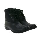 SPERRY Saltwater női csizma vízálló boka csizma cipő  ódi bőr és wave-siping technology STS88108 STS91176 fekete vagy barna Méret: 35_1_2