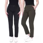 DAINESE Chinos Lady Tex női motoros nadrág Pro-Shape 2.0 protektorokkal Motoros Chino Motorsport Nadrág 202755145 Fekete vagy Olíva Méret:W26