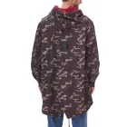 Cavallo de Ferro férfi parka terepmintás, őszi dzseki kapucnival, átmeneti dzseki CSJA002 zöld/fekete/piros Méret:M