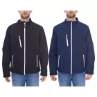 SANTINO férfi softshell dzseki, vízlepergető outdoor dzseki, hétköznapi dzseki kék vagy fekete színben Méret:M