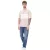 JACK & JONES férfi kerek nyak Ing pamut Ing póló rövid ujjú Ing 12258883 bézs Méret: M