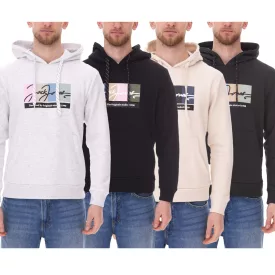   JACK & JONES férfi hooded Pulóver  pamut tartalom hosszú-sleeved Ing  colored jelölők 12262421 fekete, fehér, zöld vagy bézs Méret: M