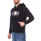 JACK & JONES férfi hooded Pulóver  pamut tartalom hosszú-sleeved Ing  colored jelölők 12262421 fekete, fehér, zöld vagy bézs Méret: S