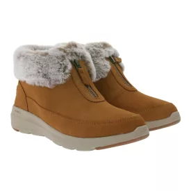   SKECHERS Női Glacial Ultra Sweet Vibes bokacsizma Ultra Go és Soft Stride párnázással Téli cipő Scothgarddal 144145 Bézs Méret:37