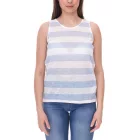 LTB Rezoco női tank Top, translucent summer Ing  blokk csíkok 24560534 világos kék/fehér Méret: XS