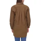 AjC női blúz túlméretezett hosszú-sleeved Ing made of pamut  roll-up ujj 56957227 khaki Méret: 34