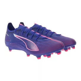   PUMA ULTRA 5 PLAY Match FG/AG football Cipő  SPEEDSYSTEM talp Training Cipő  FastTrax pötty design sport Cipő fűző-up Cipő Fitness kiegészítő 107687 01 lila/rózsaszín/kék Méret: 44