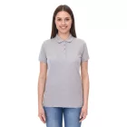 SANTINO Mathias női polo Ing made of organic pamut Polo Ing  4 gomb placket nadrág-sleeved Ing tarka 180 gr/m2 szürke Méret: M