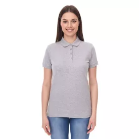   SANTINO Mathias női polo Ing made of organic pamut Polo Ing  4 gomb placket nadrág-sleeved Ing tarka 180 gr/m2 szürke Méret: M