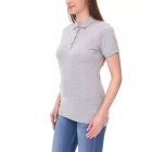 SANTINO Mathias női polo Ing made of organic pamut Polo Ing  4 gomb placket nadrág-sleeved Ing tarka 180 gr/m2 szürke Méret: M