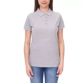   SANTINO Mika polo Ing made of organic pamut Polo Ing  3 gomb placket nadrág-sleeved Ing tarka 210 gr/m2 szürke Méret: M