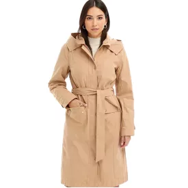   Női Timeless Parka Kabát Kapucnival, Őszi Kabát, Pamut Dzseki 927540 Bézs Méret:50