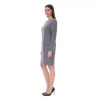 női sustainable ruha  válltáska pads Business ruha  gyapjú tartalom Mini ruha 956968 szürke Méret: 38