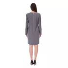 női sustainable ruha  válltáska pads Business ruha  gyapjú tartalom Mini ruha 956968 szürke Méret: 46