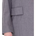 női sustainable ruha  válltáska pads Business ruha  gyapjú tartalom Mini ruha 956968 szürke Méret: 54