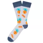 1 pair of Moustard elefánt Circus férfi pamut Zokni  all-over print patterned hosszú Zokni 20SELEPCIRC-M szürke/kék Méret: 41_46
