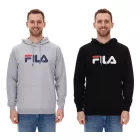 FILA Barumini pulóver férfi Hooded pulóver Pulóver pamut pulóver FAU0068 fekete vagy szürke Méret: L