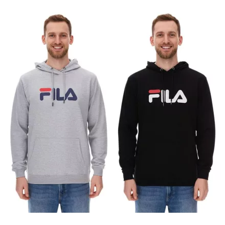 FILA Barumini pulóver férfi Hooded pulóver Pulóver pamut pulóver FAU0068 fekete vagy szürke Méret: M