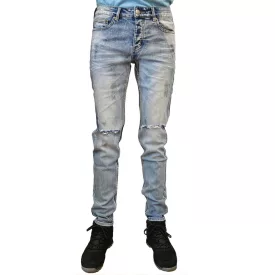   Sixth June férfi farmer Nadrág vékony fit pamut Nadrág skinny alkalmi Farmer everyday Nadrág M2871HDE kék Méret: W30
