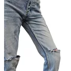 Sixth June férfi farmer Nadrág vékony fit pamut Nadrág skinny alkalmi Farmer everyday Nadrág M2871HDE kék Méret: W31