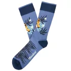 1 pár Moustard Tiger férfi pamut Zokni  tiger all-over print patterned hosszú Zokni 22S-TIGER kék/fekete/narancssárga Méret: 36_40