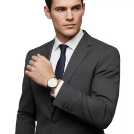   Pierre Cardin férfi karóra in ajándék doboz analóg Quartz óra karóra  bőr szíj 3ATM 40mm CPI.2015 ezüst/arany/fekete Méret: N