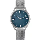 Pierre Cardin férfi karóra analóg Quartz óra karóra  nemesacél Karkötő 3ATM 40mm CPI.2013 ezüst/kék Méret: N