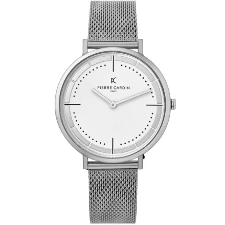 Pierre Cardin férfi karóra analóg Quartz óra karóra  nemesacél Karkötő 3ATM 41mm CBV.1027 ezüst Méret: N