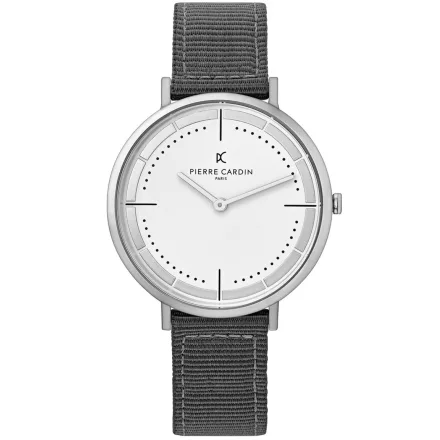Pierre Cardin férfi karóra analóg Quartz óra karóra   szíj 3ATM 41mm CBV.1024 szürke/ezüst Méret: N