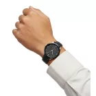 Pierre Cardin férfi karóra analóg Quartz óra karóra  bőr szíj 3ATM 40mm CPI.2018 fekete/ezüst Méret: N
