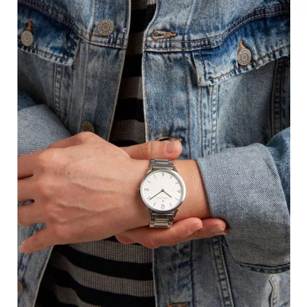 Pierre Cardin férfi karóra analóg Quartz óra karóra  nemesacél Karkötő 3ATM 40mm CPI.2020 ezüst Méret: N