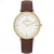 Pierre Cardin férfi analóg Quartz óra karóra  bőr szíj karóra 3ATM 41mm CBV.1031 arany/barna/fehér Méret: N