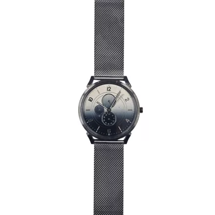 Pierre Cardin férfi karóra  több-számlap és szín gradiens analóg Quartz óra karóra  nemesacél Karkötő 3ATM 44mm CPI.2059 ezüst/kék Méret: N
