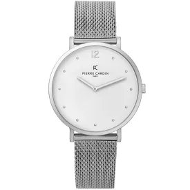   Pierre Cardin női'' simple karóra,  Quartz óra karóra  nemesacél Karkötő 3ATM 39mm CBV.1006 ezüst Méret: N