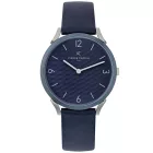 Pierre Cardin férfi karóra analóg Quartz óra karóra  bőr szíj 3ATM 40mm CPI.2017 sötét kék/ezüst Méret: N