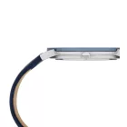 Pierre Cardin férfi karóra analóg Quartz óra karóra  bőr szíj 3ATM 40mm CPI.2017 sötét kék/ezüst Méret: N
