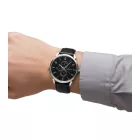 Pierre Cardin férfi karóra  több-számlap analóg Quartz óra karóra  bőr szíj 3ATM 44mm CPI.2023 fekete/ezüst Méret: N