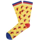 1 pair of Moustard Parrot pamut Zokni  parrot print patterned hosszú Zokni 17S-PARR ​​sárga/piros/kék Méret: 36_40