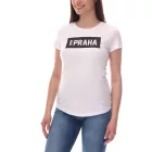 PUMA City női pamut póló Praha/Prague felirattal, rövid ujjú póló, kerek nyakú póló 575957 20 fehér/fekete Méret:M