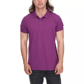   ELEVATE Calgary férfi polo Ing pamut polo Ing pique kötött 200 g/m² 3808038 lila Méret: S