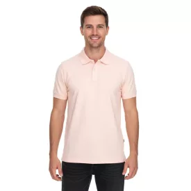   ELEVATE Calgary férfi polo Ing pamut polo Ing pique kötött 200 g/m² 3808091 rózsaszín-blush Méret: S