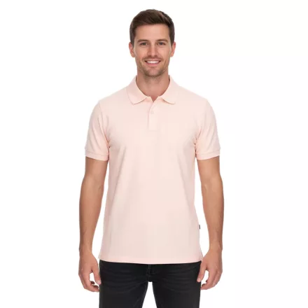 ELEVATE Calgary férfi polo Ing pamut polo Ing pique kötött 200 g/m² 3808091 rózsaszín-blush Méret: S