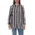 AjC női Ing blúz csíkos hosszú-sleeved Ing világos summer blúz leisure blúz  gomb placket 21945827 fehér/fekete Méret: 32